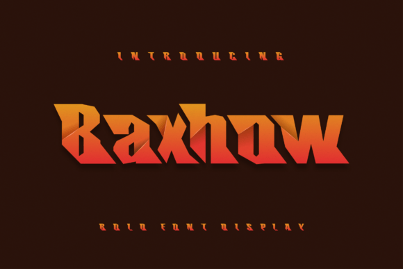 Baxhow: A Display Font That Delivers Instant Visual Impact