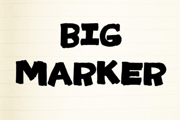 Big Marker: A Playful Display Font for Editorial Impact