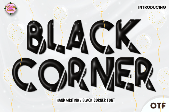 Black Corner: A Display Font with Sharp Personality