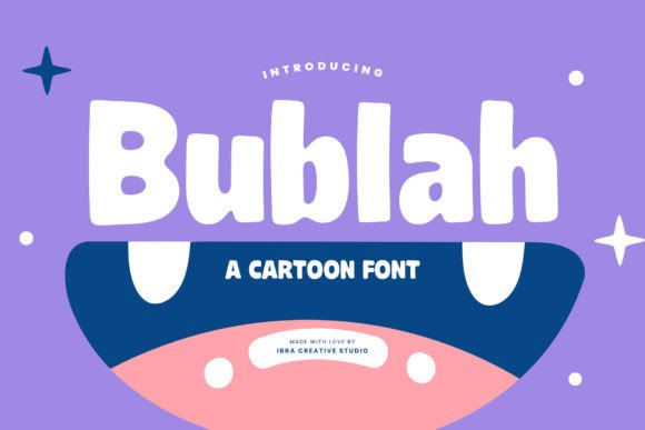 Bublah: A Playful Display Font for Whimsical Brand Identities