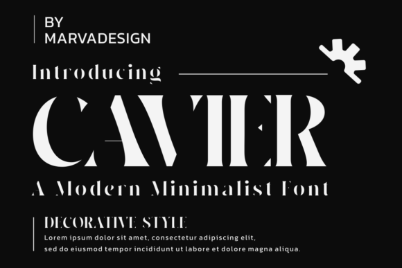 Cavier: A Clean, Modern Display Font for Small Business Branding