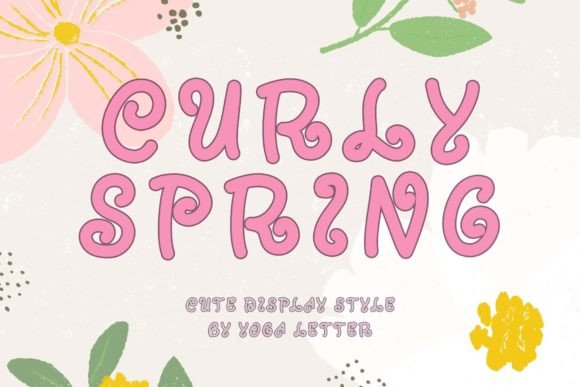 Curly Spring: A Playful Display Font for Digital Branding