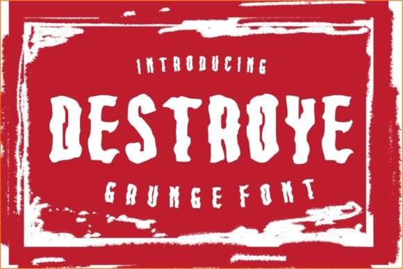 Destroye: A Display Font That Cuts Through the Feed