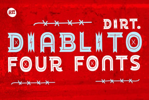 Diablito Dirt: A Playful Display Font for Handmade Brands
