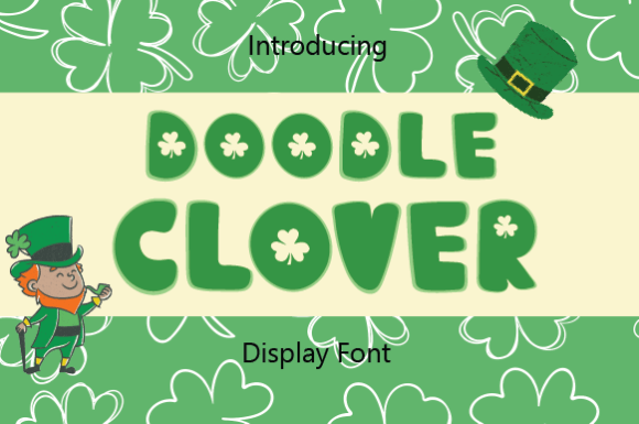 Doodle Clover: A Cheerful Display Font for Small Business Branding
