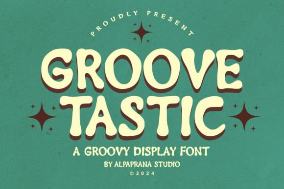 Groovetastic: A Display Font That Turns Headlines Into Hooks