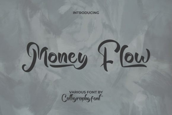 Money Flow: A Playful Brush Display Font for Editorial Charm