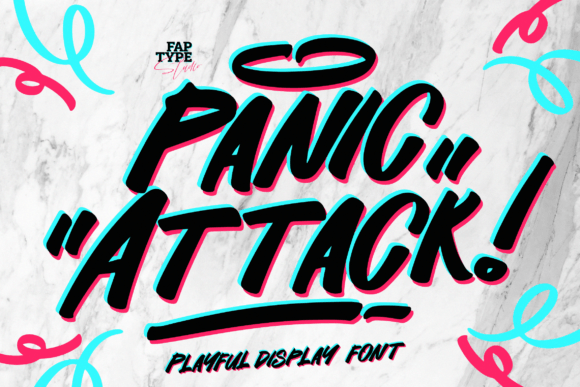 Panic Attack: A Playful Display Font for Thoughtful Design