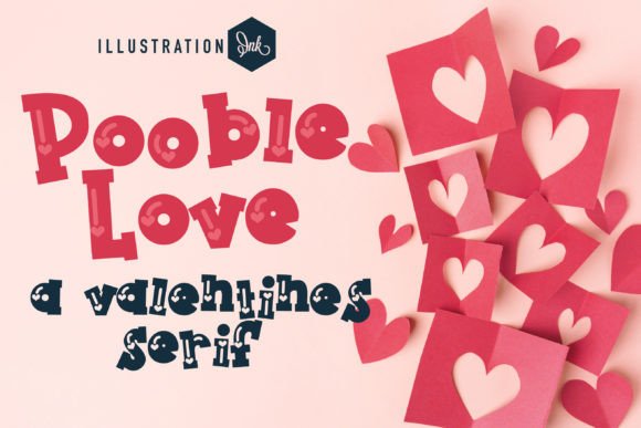 Pooble Love: A Hand-Crafted Serif Font That Feels Like a Warm Hug