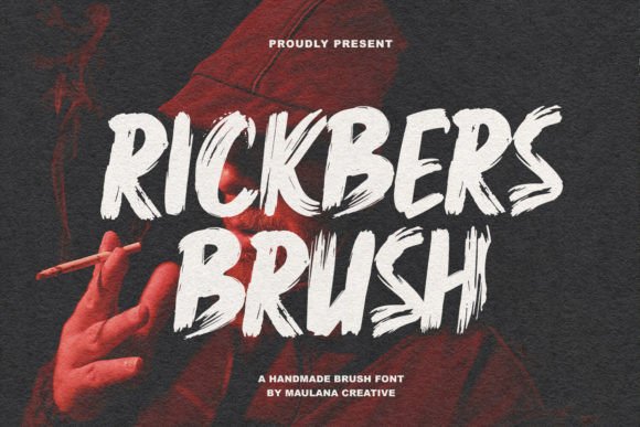 Rickbers Brush Font for Handmade & Printable Designs