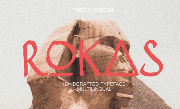 Rokas: A Handcrafted Display Font with Tribal Soul