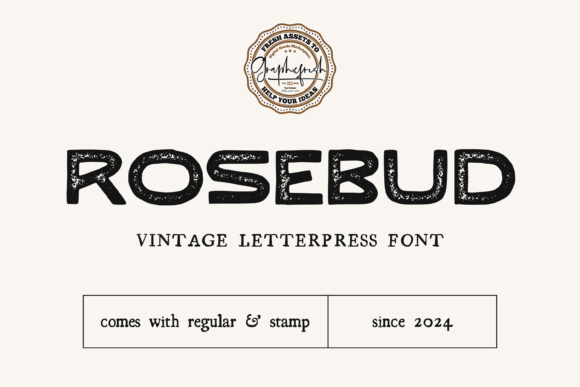Rosebud: A Vintage Display Font That Builds Trust
