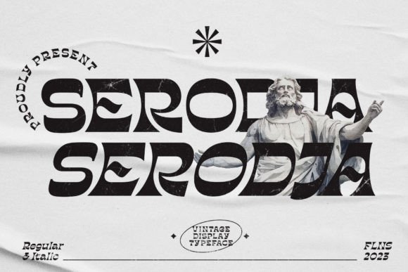 Serodja Typeface: A Vintage Display Font for Digital Branding