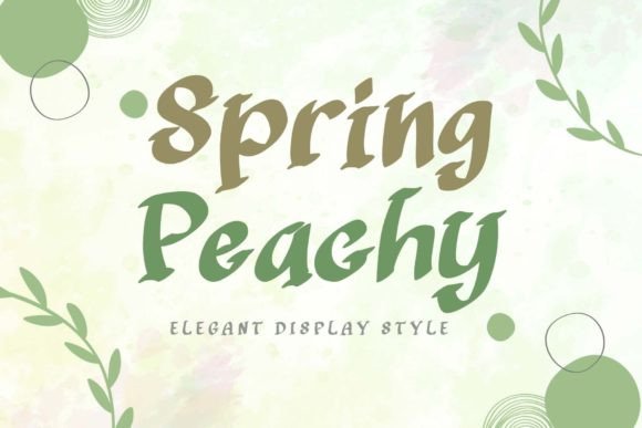 Spring Peachy: A Display Font That Feels Like First Light