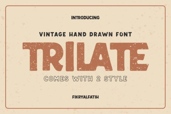 Trilate: A Vintage Display Font That Anchors Campaign Identity