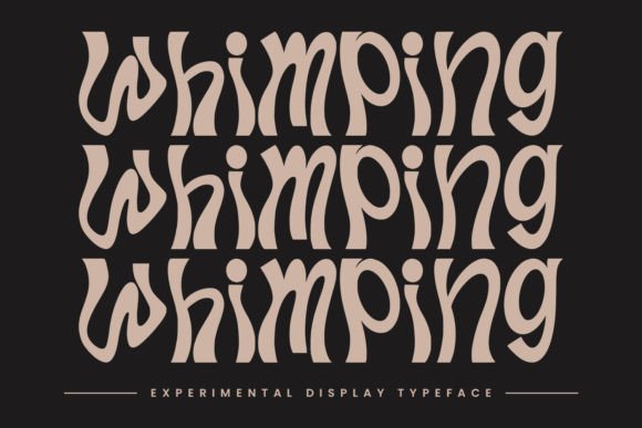Whimping: A Display Typeface That Cuts Through the Feed
